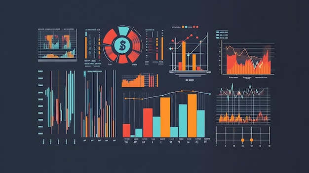 Professional analytical workspace showing data insights